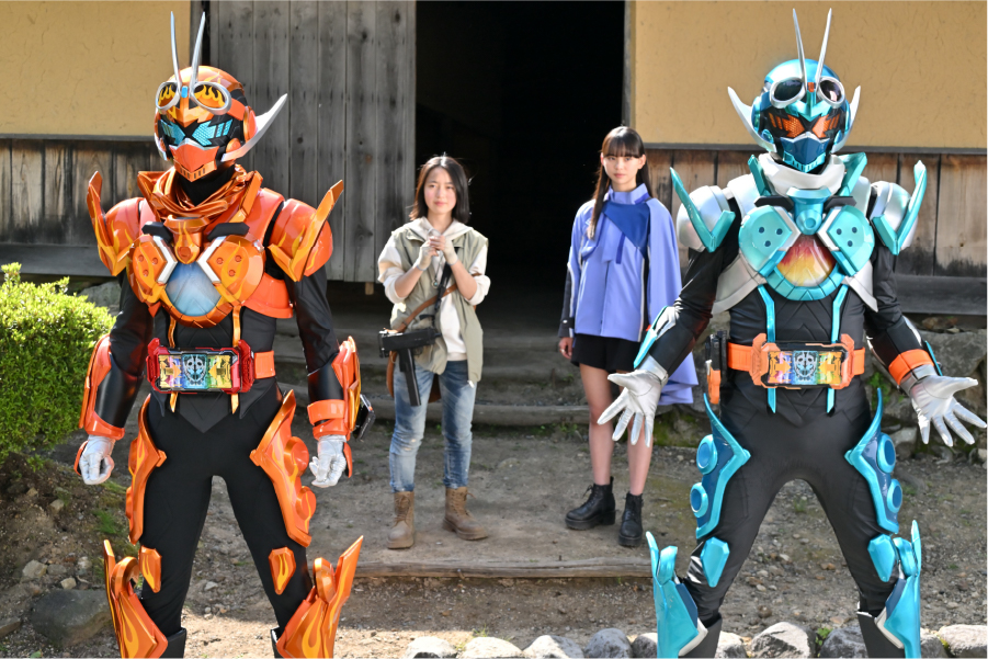 仮面ライダーガッチャード 菅谷たたら山内撮影の様子