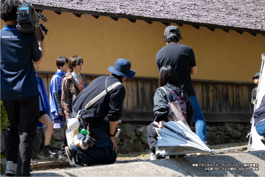 仮面ライダーガッチャード 菅谷たたら山内撮影の様子
