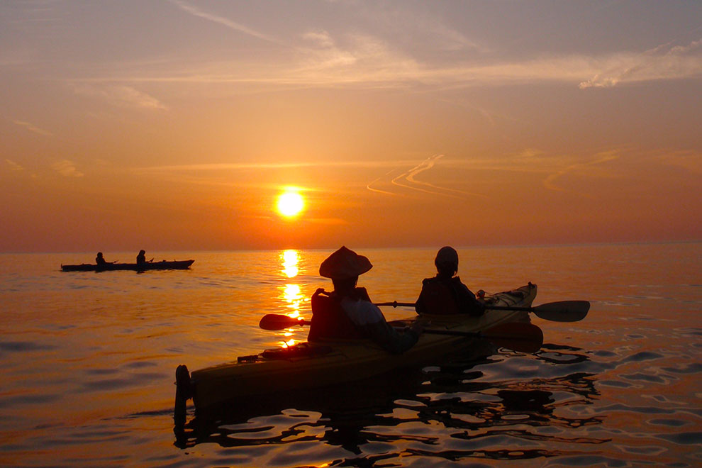 Sea kayaking