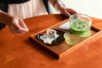 Wagashi and Matcha at Cafe Kiharu