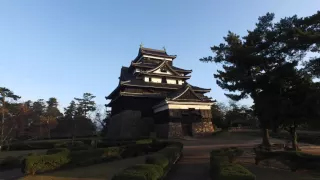 Soleil levant au château de Matsue