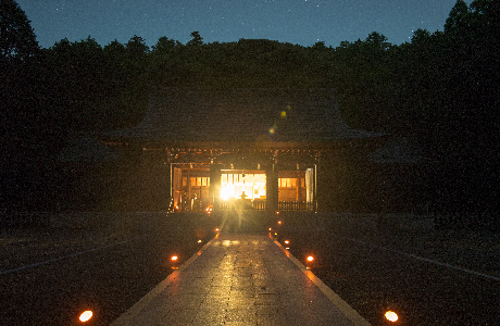 夜の隠岐神社まいり