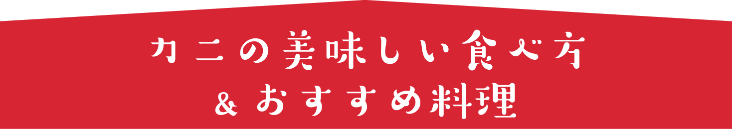 カニの美味しい食べ方&おすすめ料理