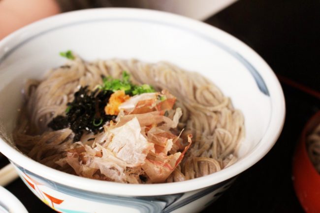 出雲そばの釜揚げ蕎麦