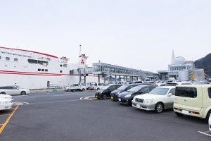 隠岐の船旅　七類港　駐車場