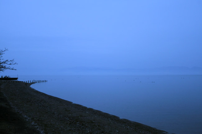 宍道湖　早朝の景色