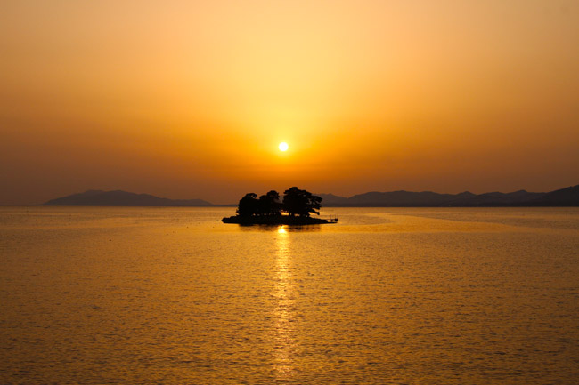 宍道湖の夕日