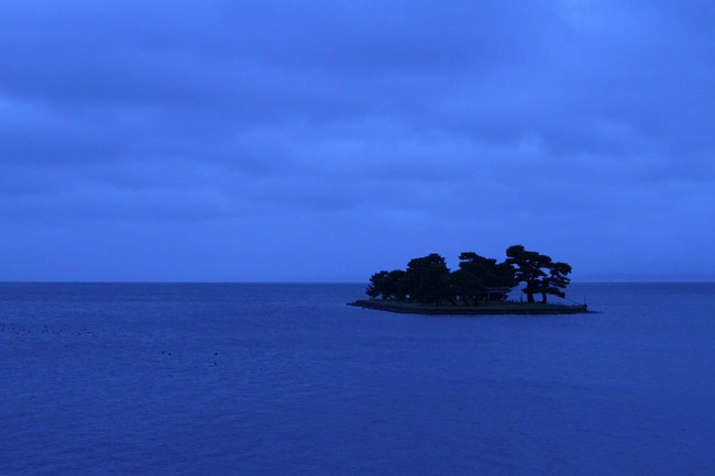 宍道湖の景色（曇り）