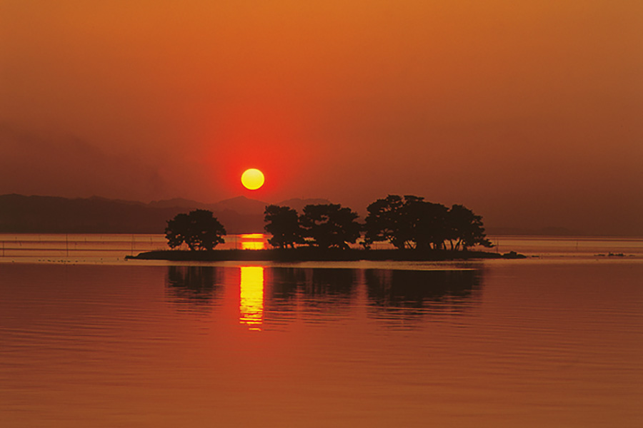 宍道湖の夕日