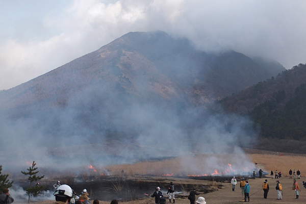 三瓶山西の原火入れ