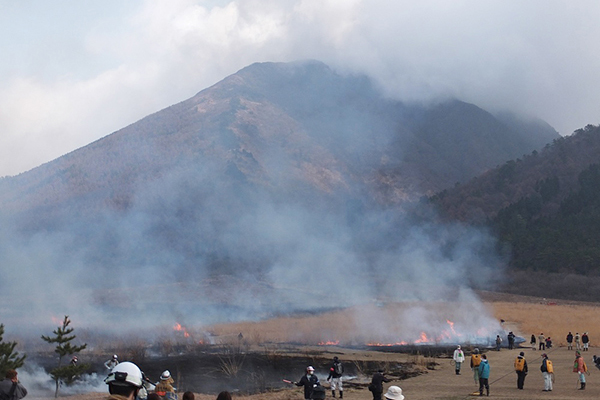 三瓶山西の原火入れ