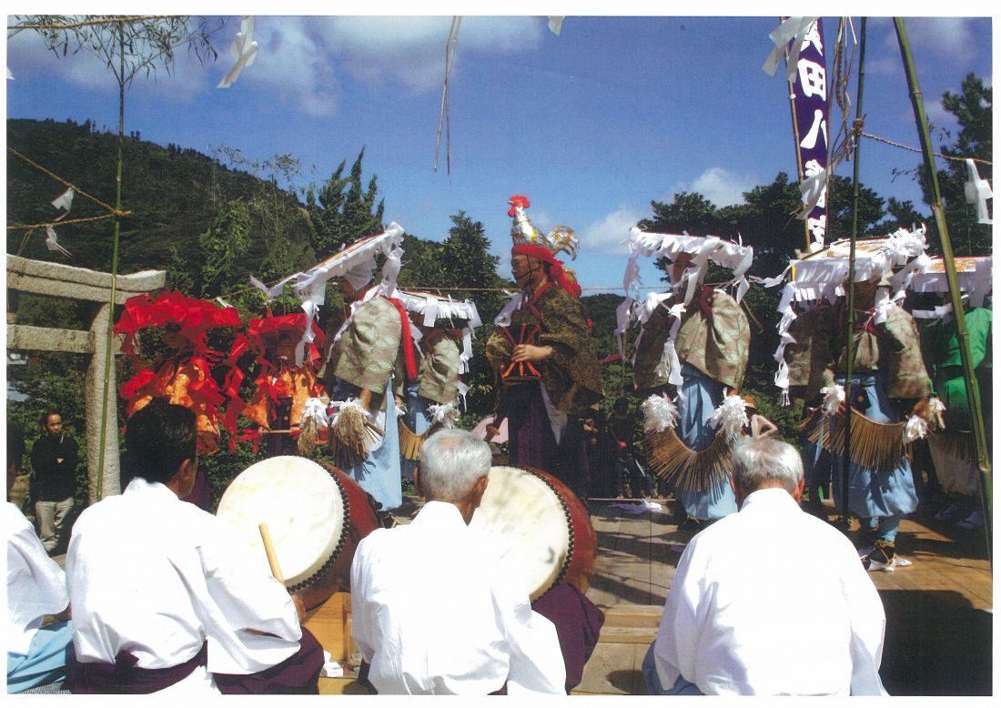 美田八幡宮田楽