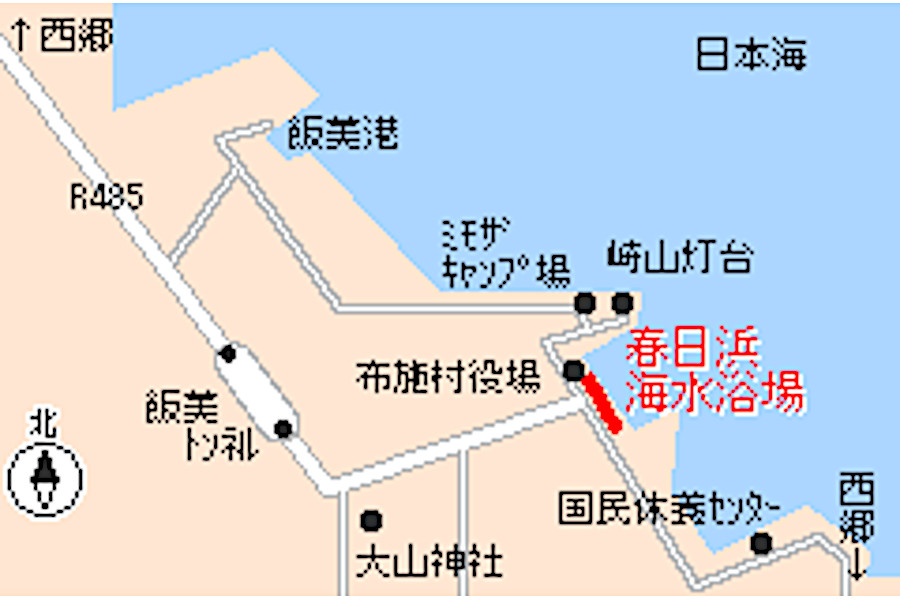 春日の浜海水浴場