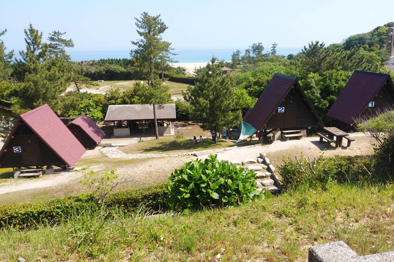 島根県立石見海浜公園（キャンプ場・ケビン村・テニスコート・姉ヶ浜海水浴場）