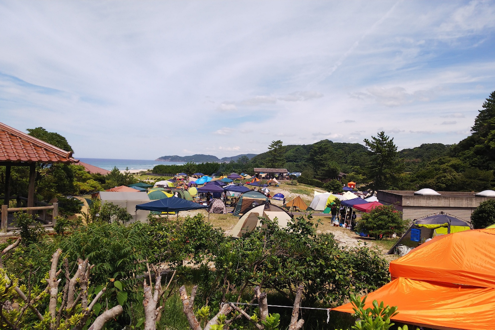 島根県立石見海浜公園（キャンプ場・ケビン村・テニスコート・姉ヶ浜海水浴場）