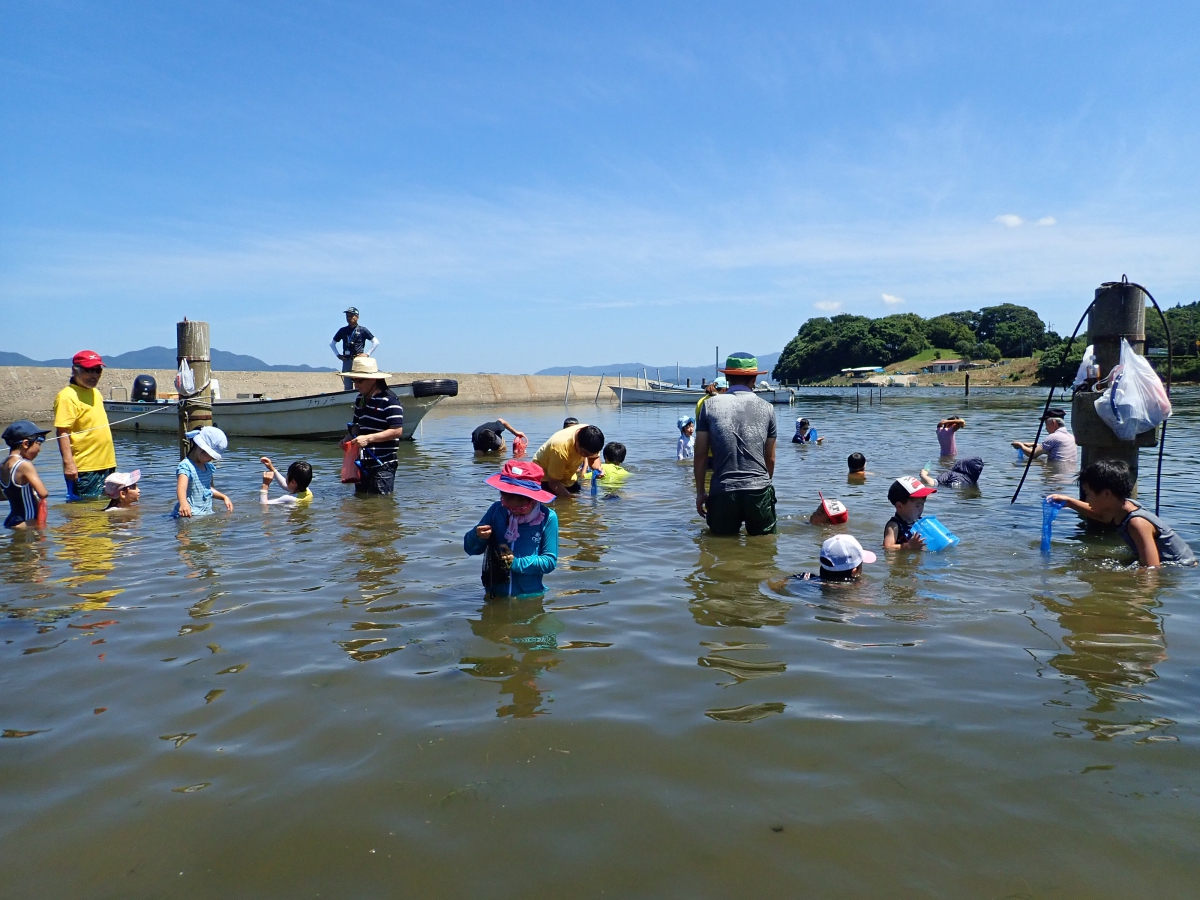 宍道湖での体験学習