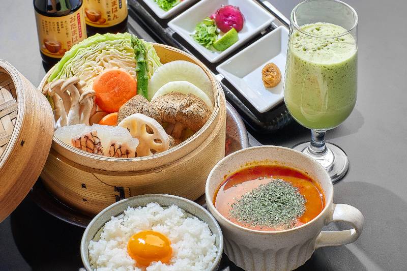 朝食_蒸し野菜